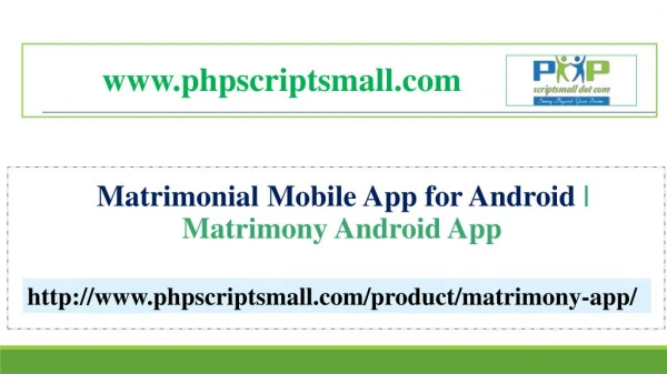 Matrimony Android App - Matrimonial Mobile App for Android