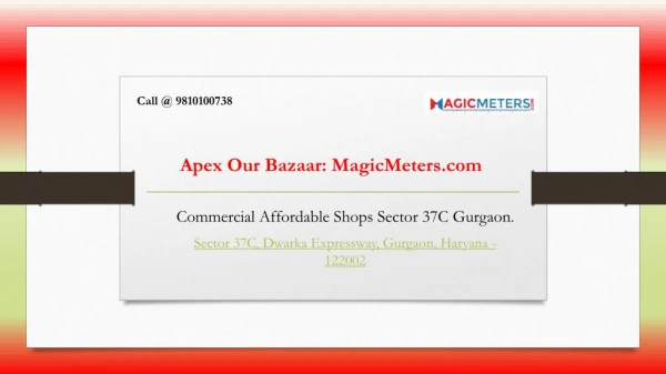 Apex Our Bazaar An Affordable Housing Project in Sector 37c Gurgaon