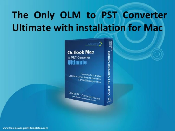 Software for OLM to PST Conversion