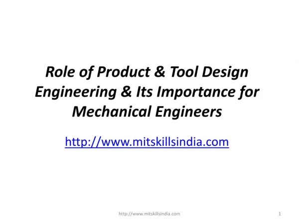Role of Product & Tool Design Engineering & Its Importance for Mechanical Engineers