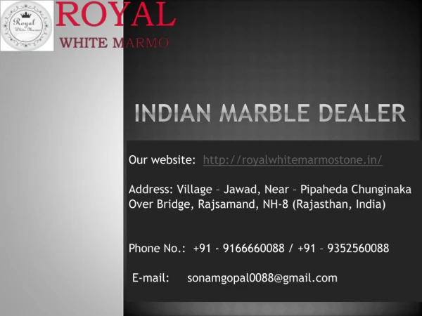 Indian Marble Dealer