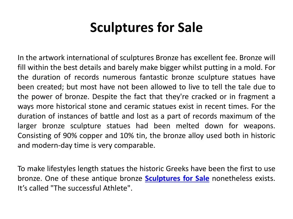 sculptures for sale