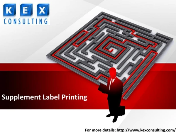 Supplement Label Printing