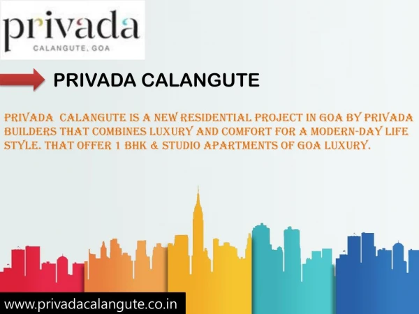 Privada Calangute a New Residential in Goa For Sale Call at 91 9643987492