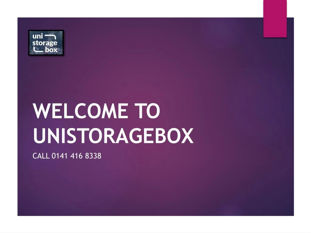 welcome to unistoragebox