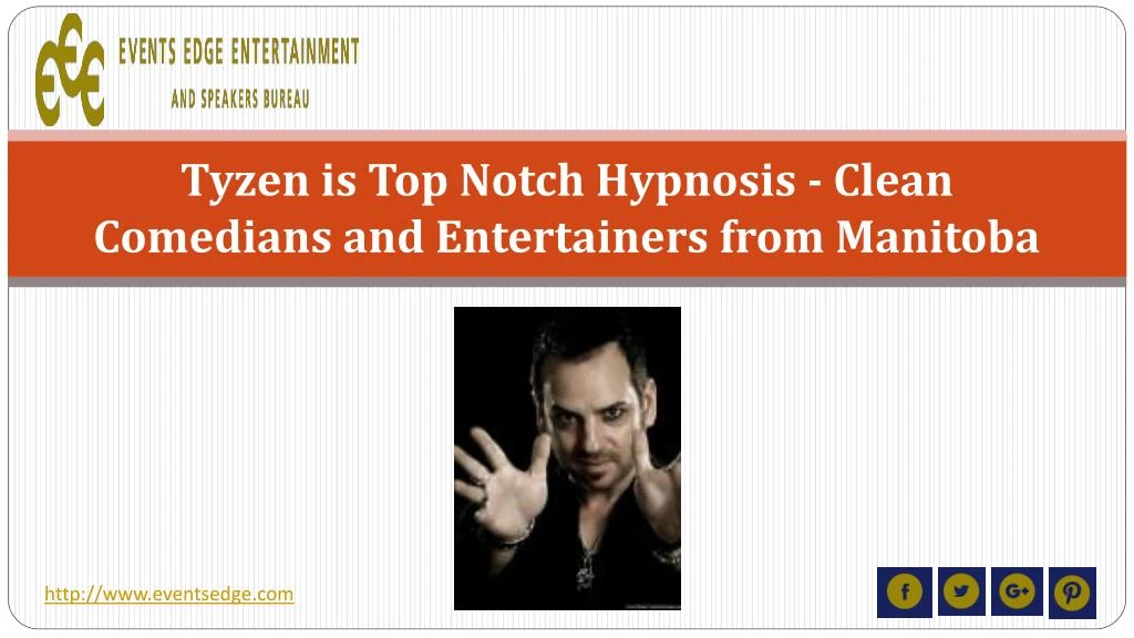 tyzen is top notch hypnosis clean comedians and entertainers from manitoba