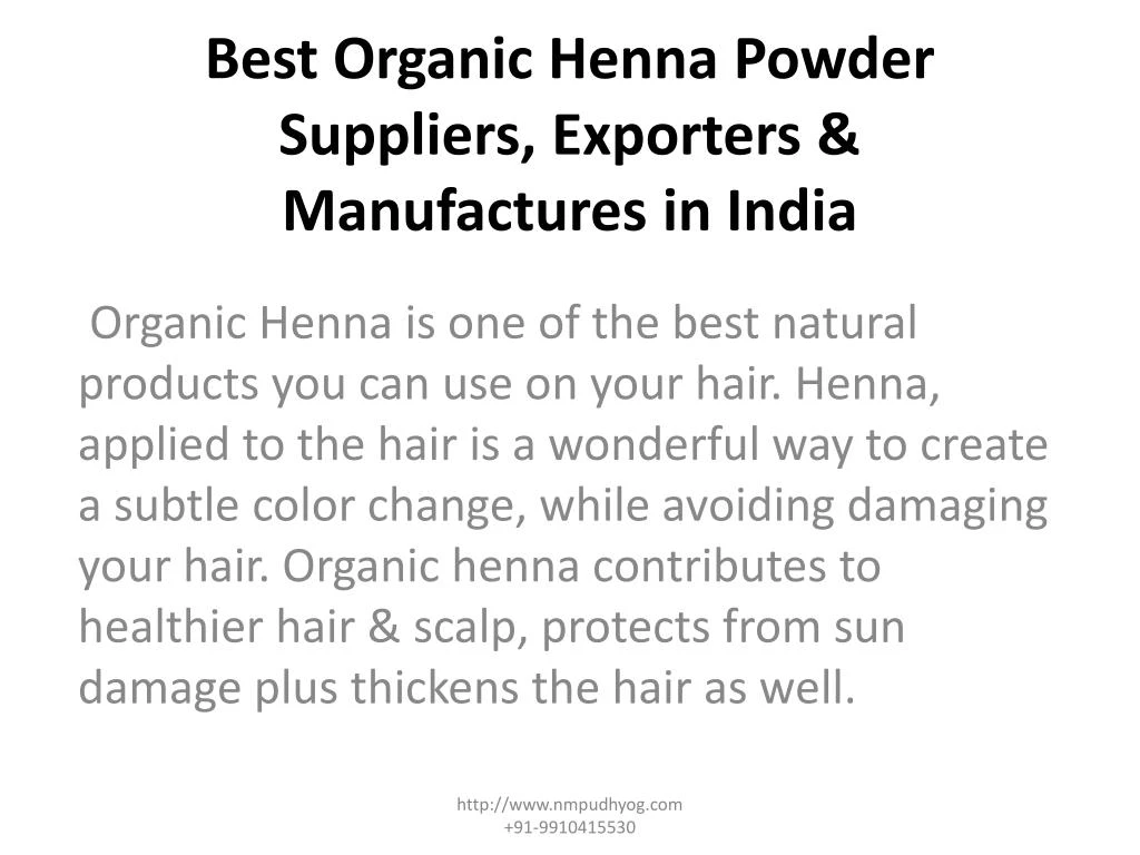 best organic henna powder suppliers exporters manufactures in india