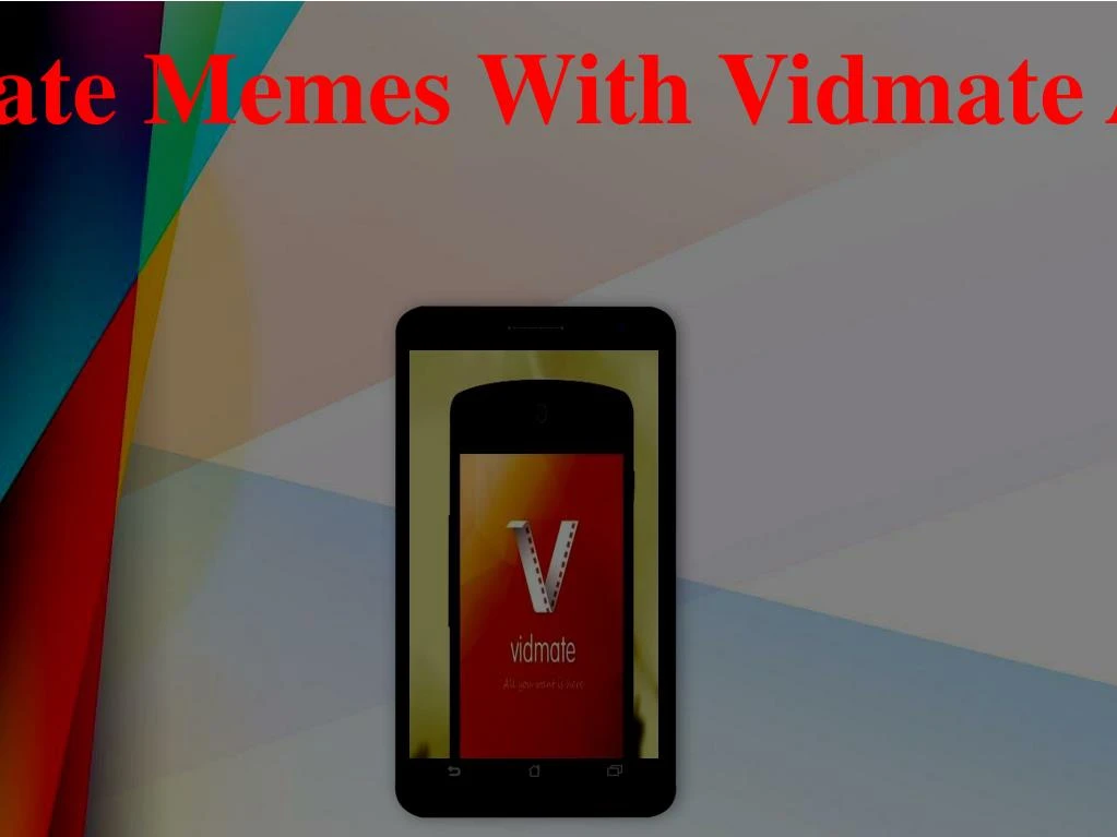 create memes with vidmate app