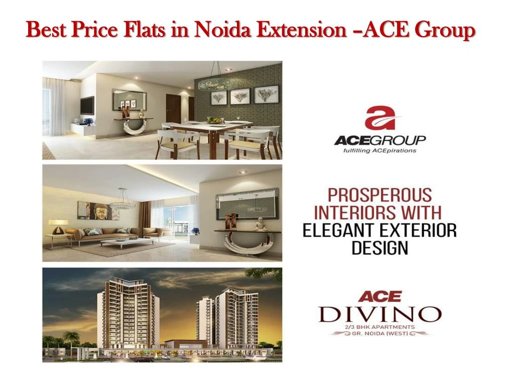 best price flats in noida extension ace group