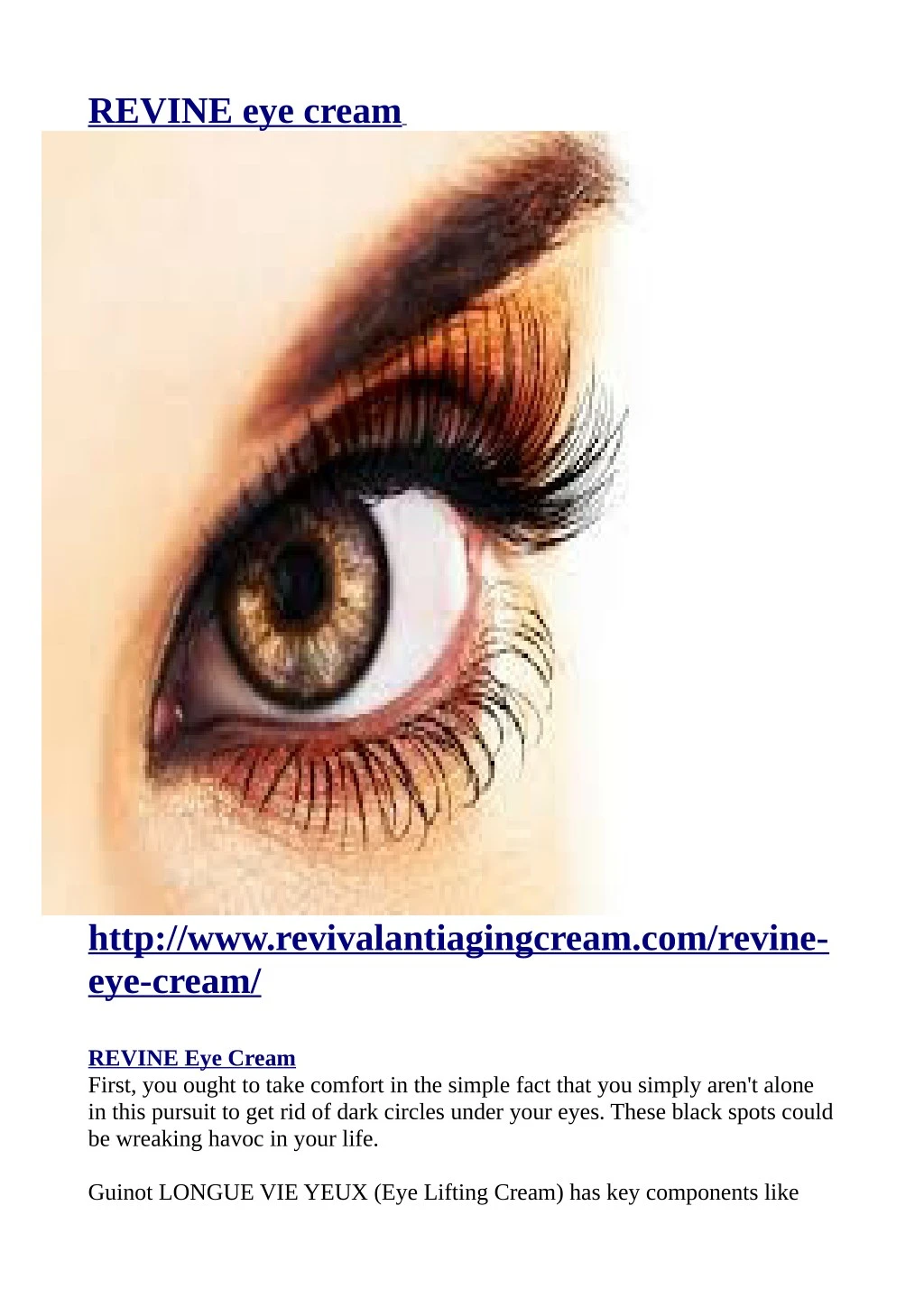 revine eye cream