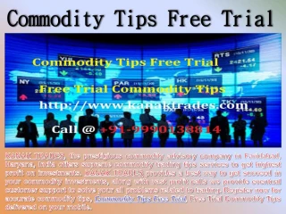 Commodity Tips Free Trial, Free Trial Commodity Tips