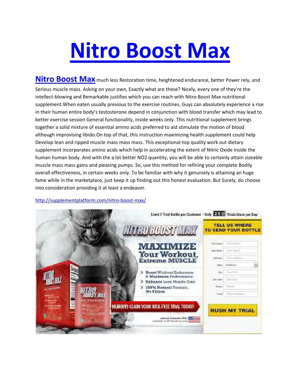 nitro boost max