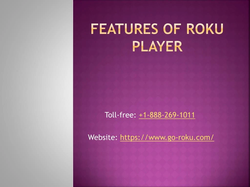 features of roku player