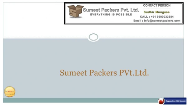 Palletised Corrugated Box in Pune - Sumeet Packers