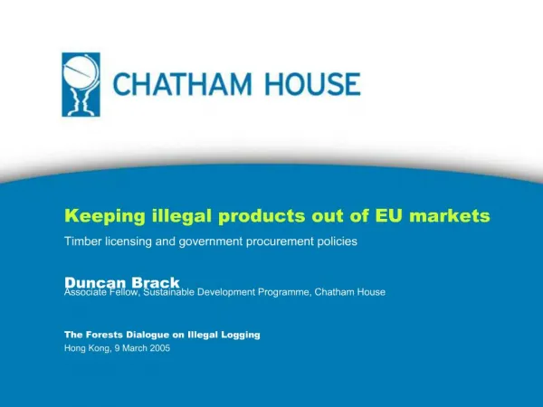 Keeping illegal products out of EU markets