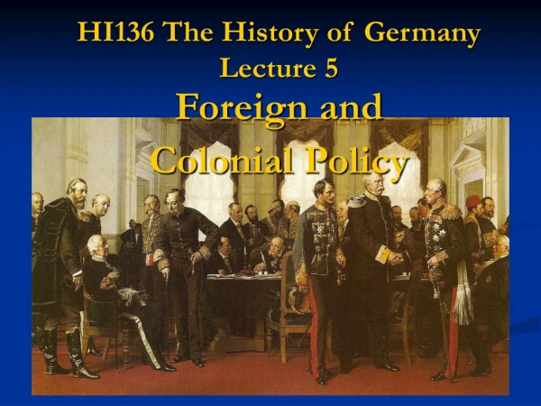 HI136 The History of Germany Lecture 5