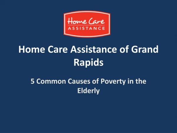 5 Common Causes of Poverty in the Elderly