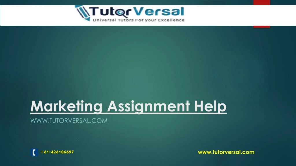 marketing assignment help