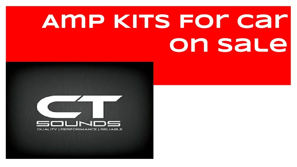 amp kits for car