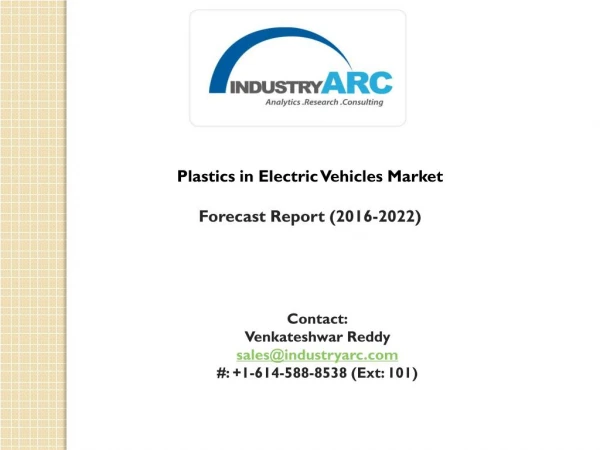 Plastic in electric vehicles market to boost industry revenue globally