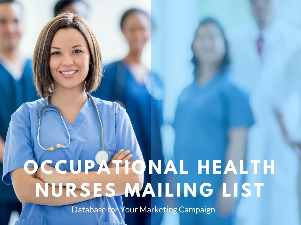 occupational health nurses mailing list database