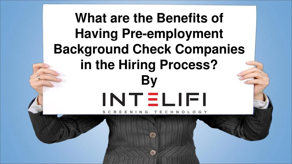 what are the benefits of having pre employment