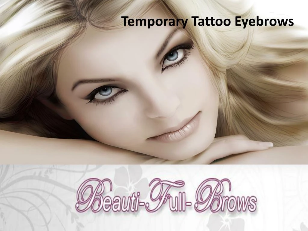 temporary tattoo eyebrows