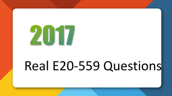 2017 New EMC Certification E20-559 Practice Exam EMC E20-559 Test Questions