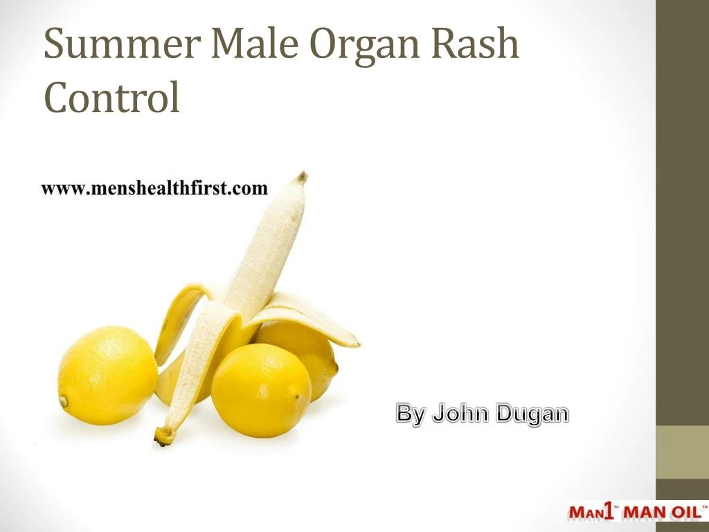 summer male organ rash control