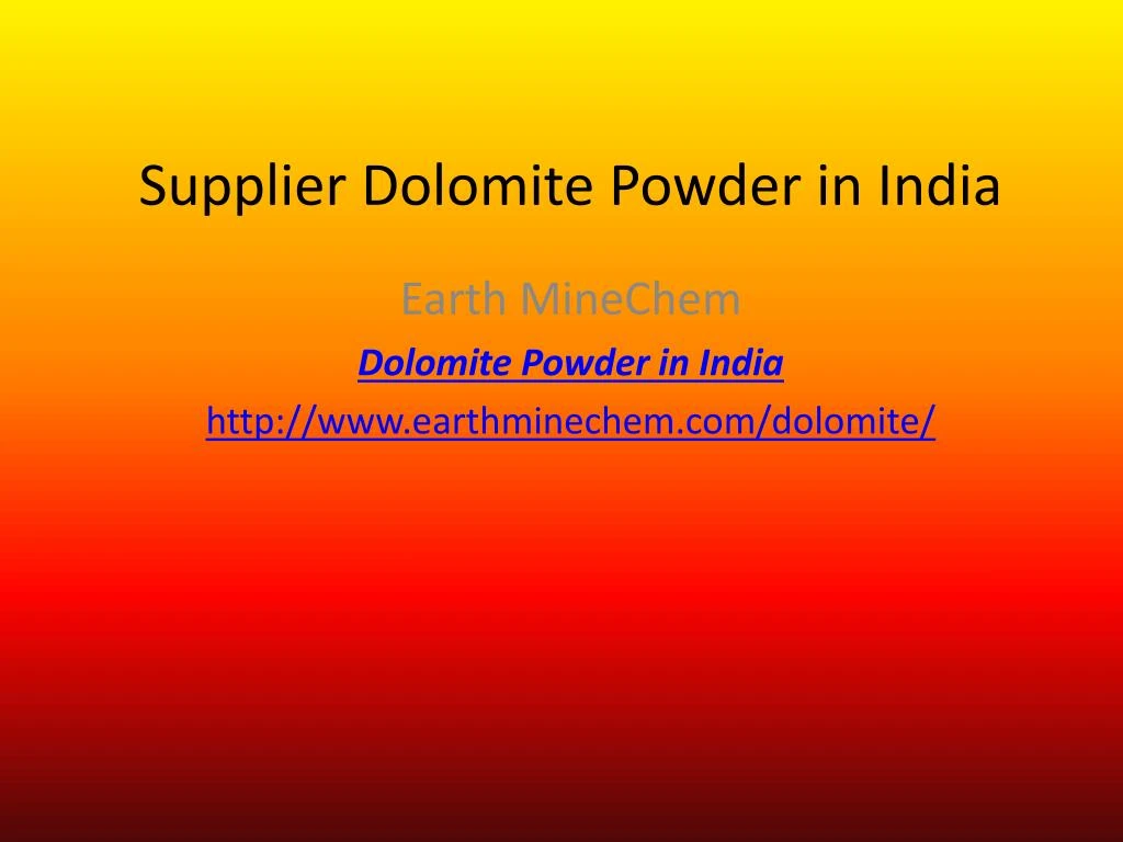 supplier dolomite powder in india