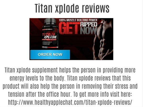 Titan xplode reviews