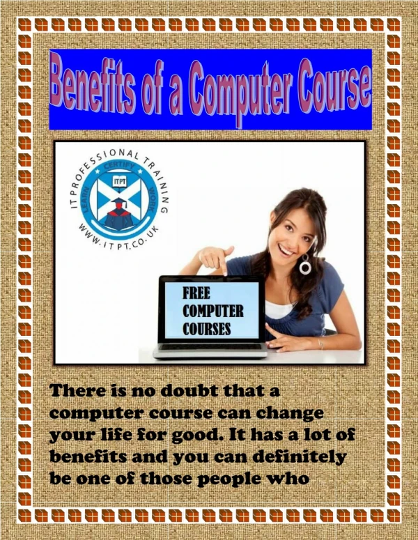 Benefits of a Computer Course