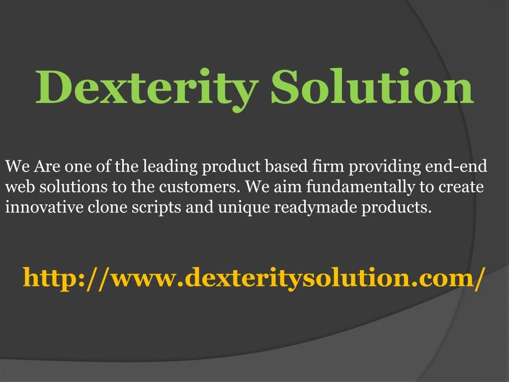 dexterity solution