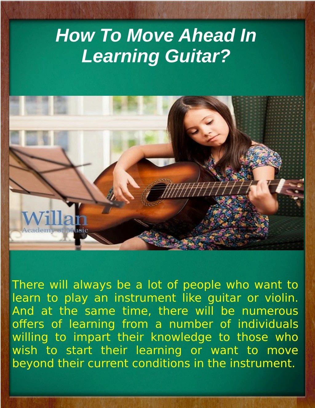 how to move ahead in learning guitar