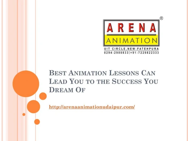 Best Animation Lessons Can Lead You to the Success You Dream Of