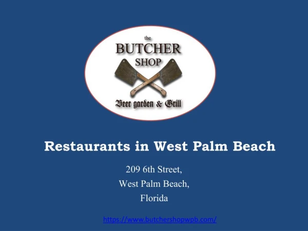 Mouth-Watering Snacks & Bites in West Palm Beach | The Butcher Shop