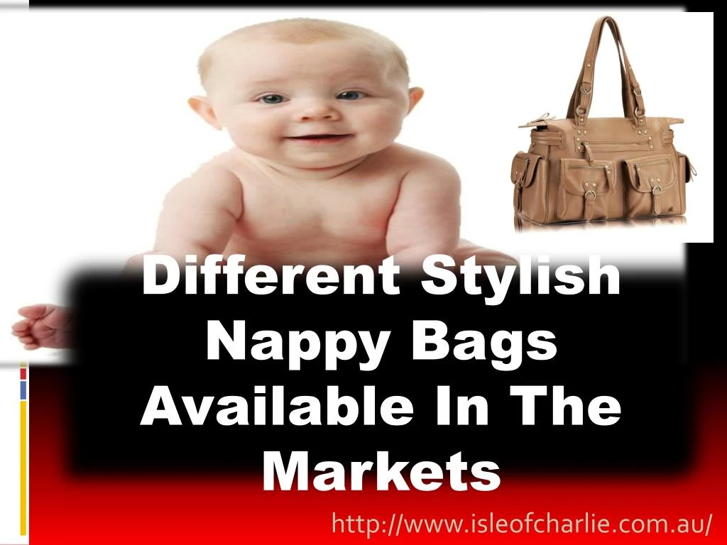 different stylish nappy bags available