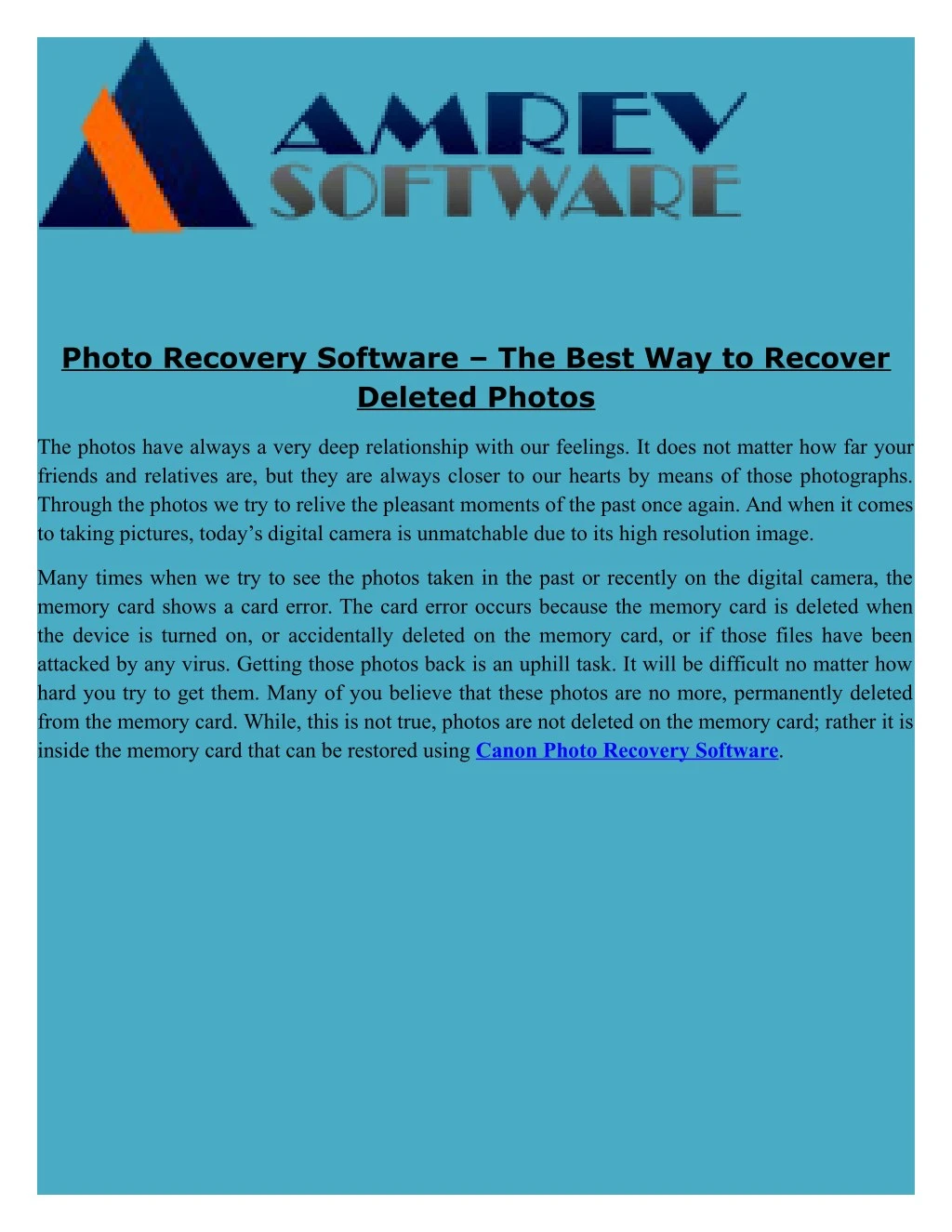 photo recovery software the best way to recover
