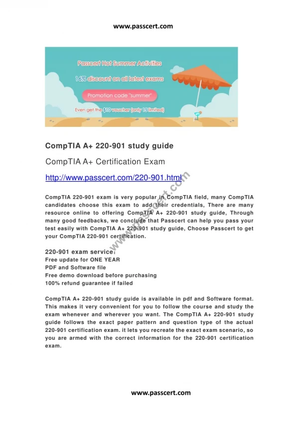 CompTIA A 220-901 study guide