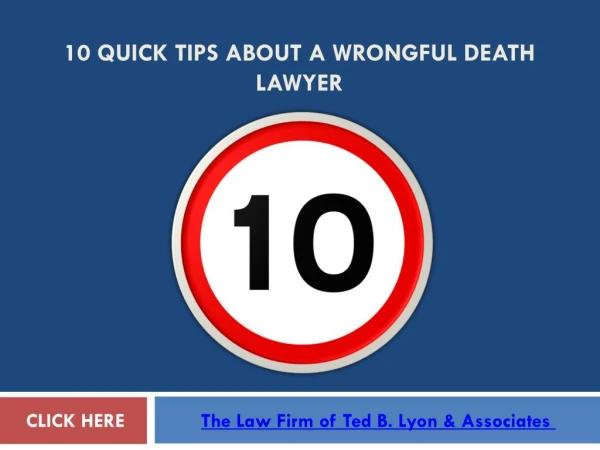 10 Quick Tips About A Wrongful Death Lawyer