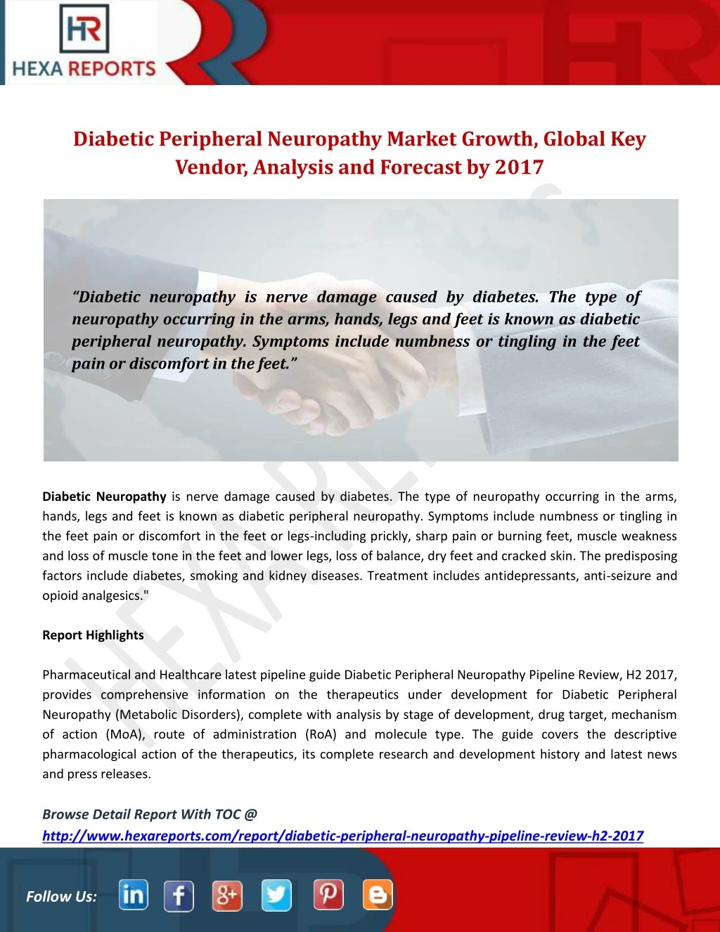 diabetic peripheral neuropathy market growth