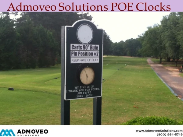 Admoveo Solutions POE Clocks
