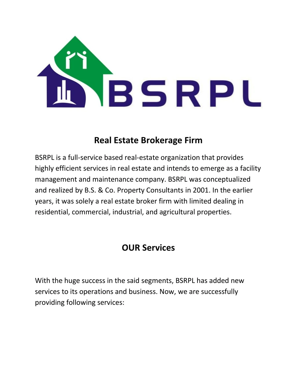 real estate brokerage firm