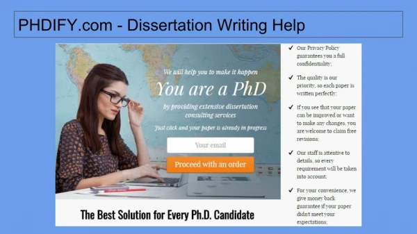 PhDify.com - best dissertation help online