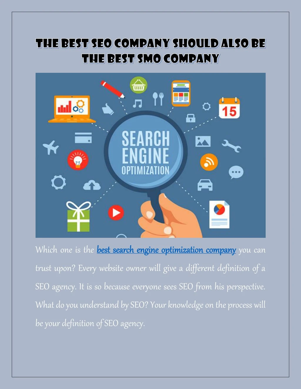 which one is the best search engine optimization