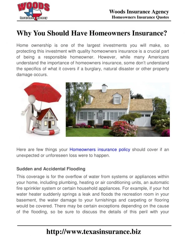 Why You Should Have Homeowners Insurance?