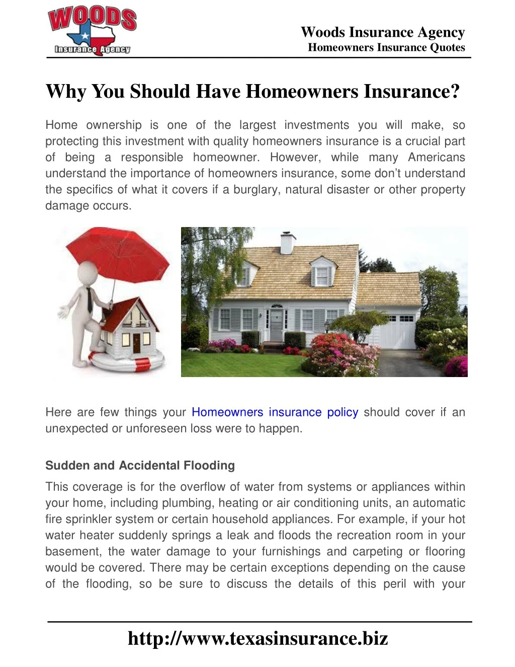 woods insurance agency homeowners insurance quotes