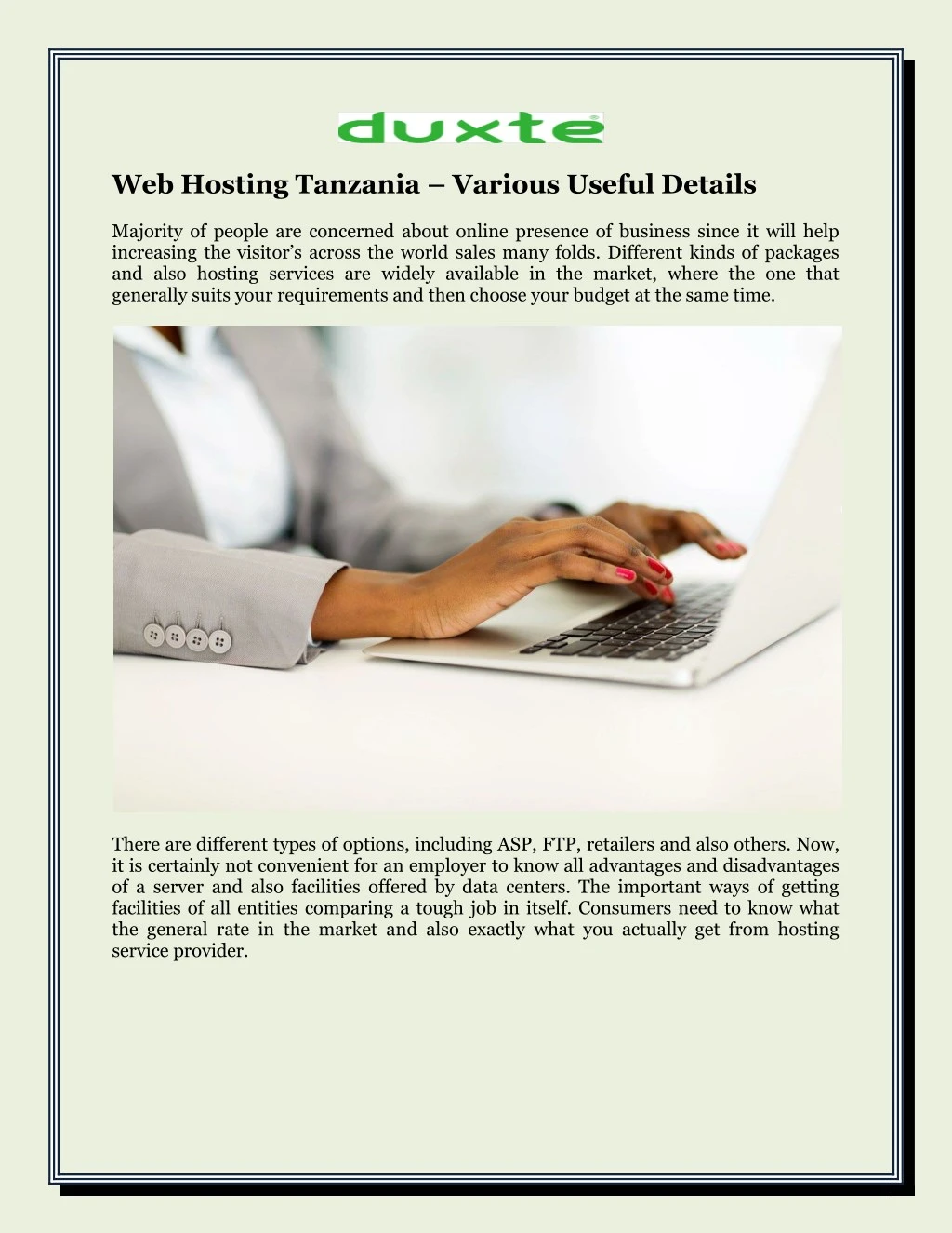 web hosting tanzania various useful details