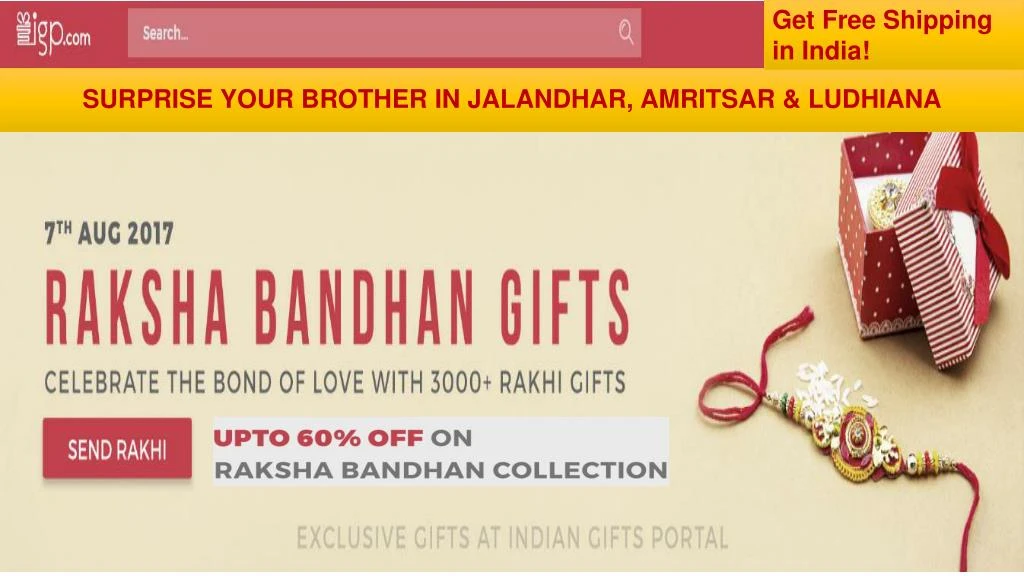 surprise your brother in jalandhar amritsar ludhiana