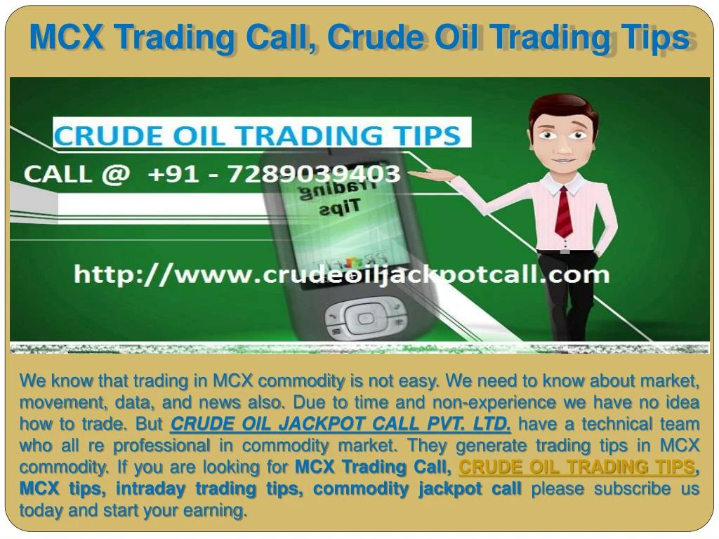 mcx trading call crude oil trading tips